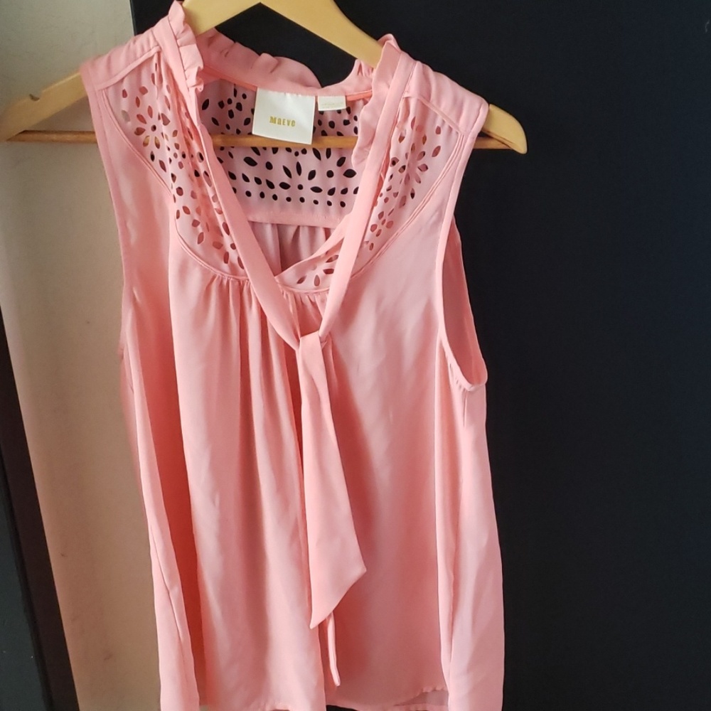 Beautiful Coral Top from Anthropologie by Maeve